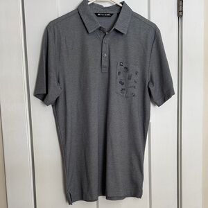 Travis Mathew Dark Gray Polo Shirt